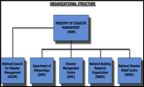 図1:災害管理・人権省の組織図